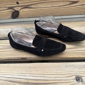 Franco Sarto Persia Loafers, Black Suede, Women's 8.5